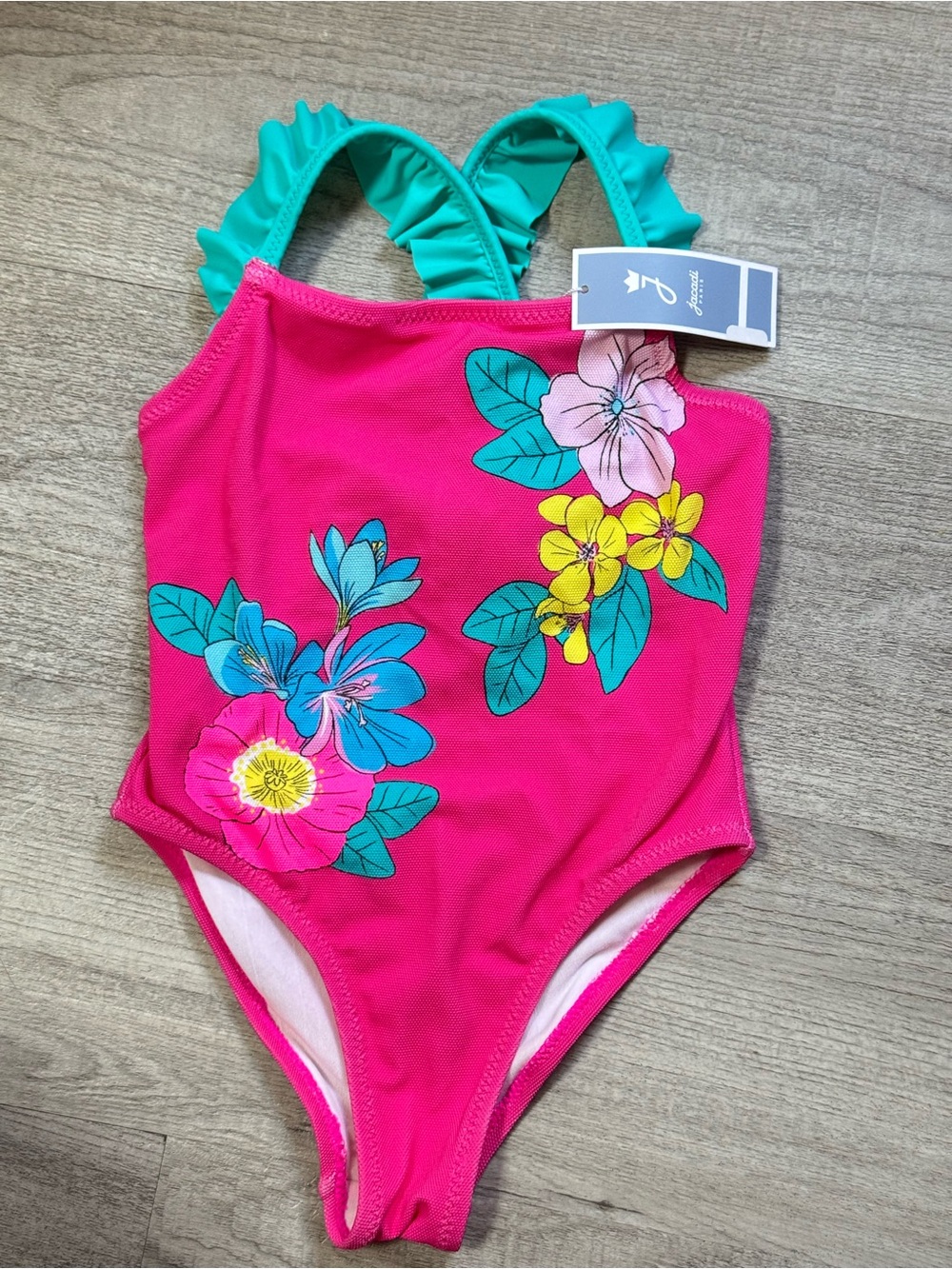 Jacadi Paris Girls Floral One-Piece Swimsuit NWT – Size 4Y / 104 cm
